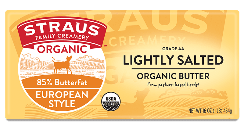 Organic Lightly Salted European Style Butter - Straus Family Creamery